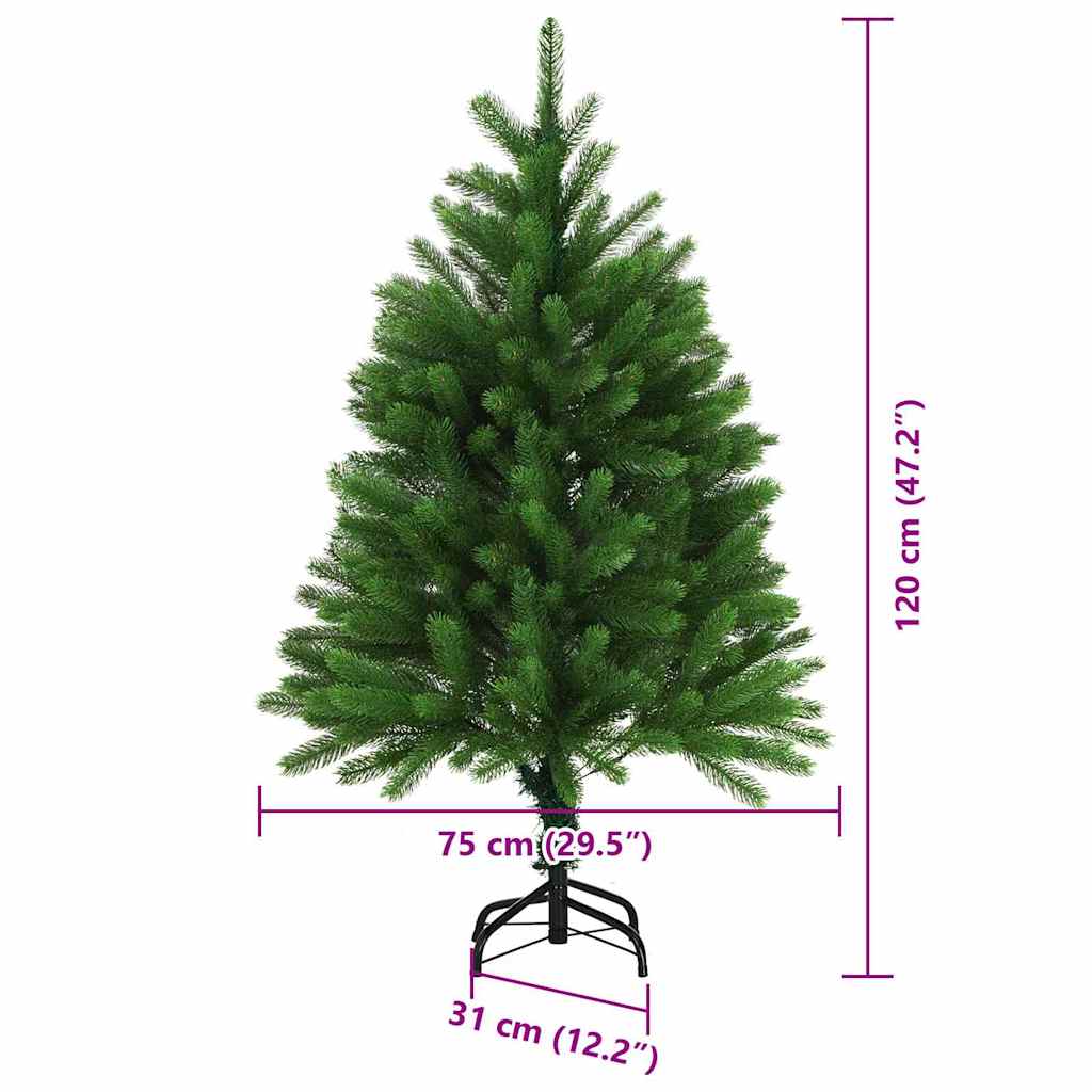 Albero di Natale con 150 LED con supporto Verde 120 cm PE