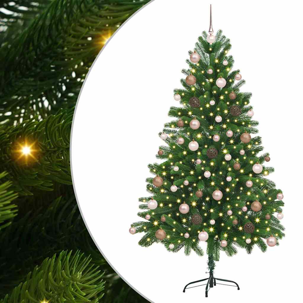 Albero di Natale con 300 LED con supporto Verde 180 cm PE