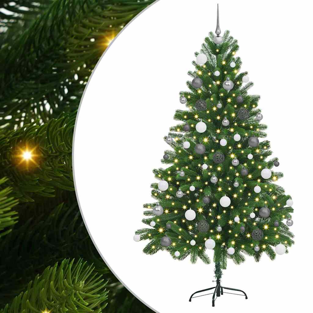 Albero di Natale con 300 LED con supporto Verde 180 cm PE