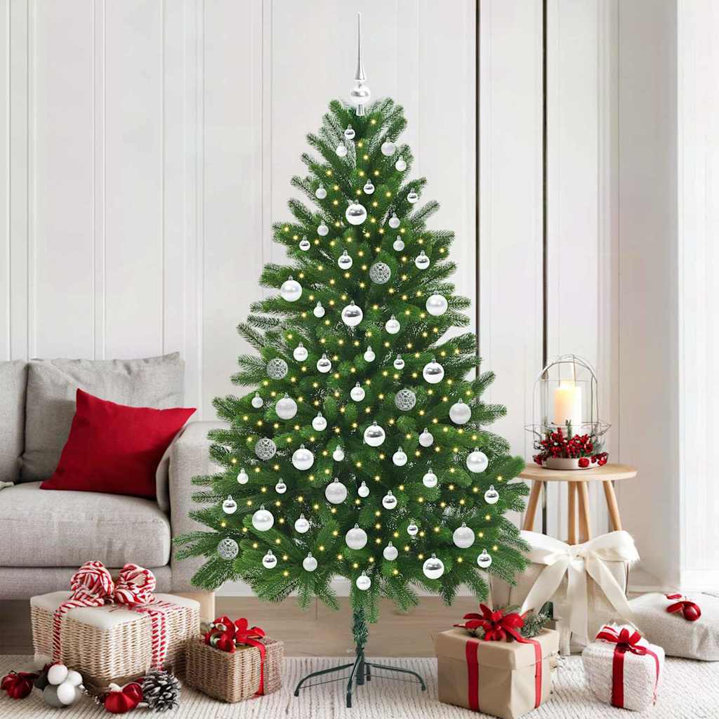 Albero di Natale con 300 LED con supporto Verde 180 cm PE