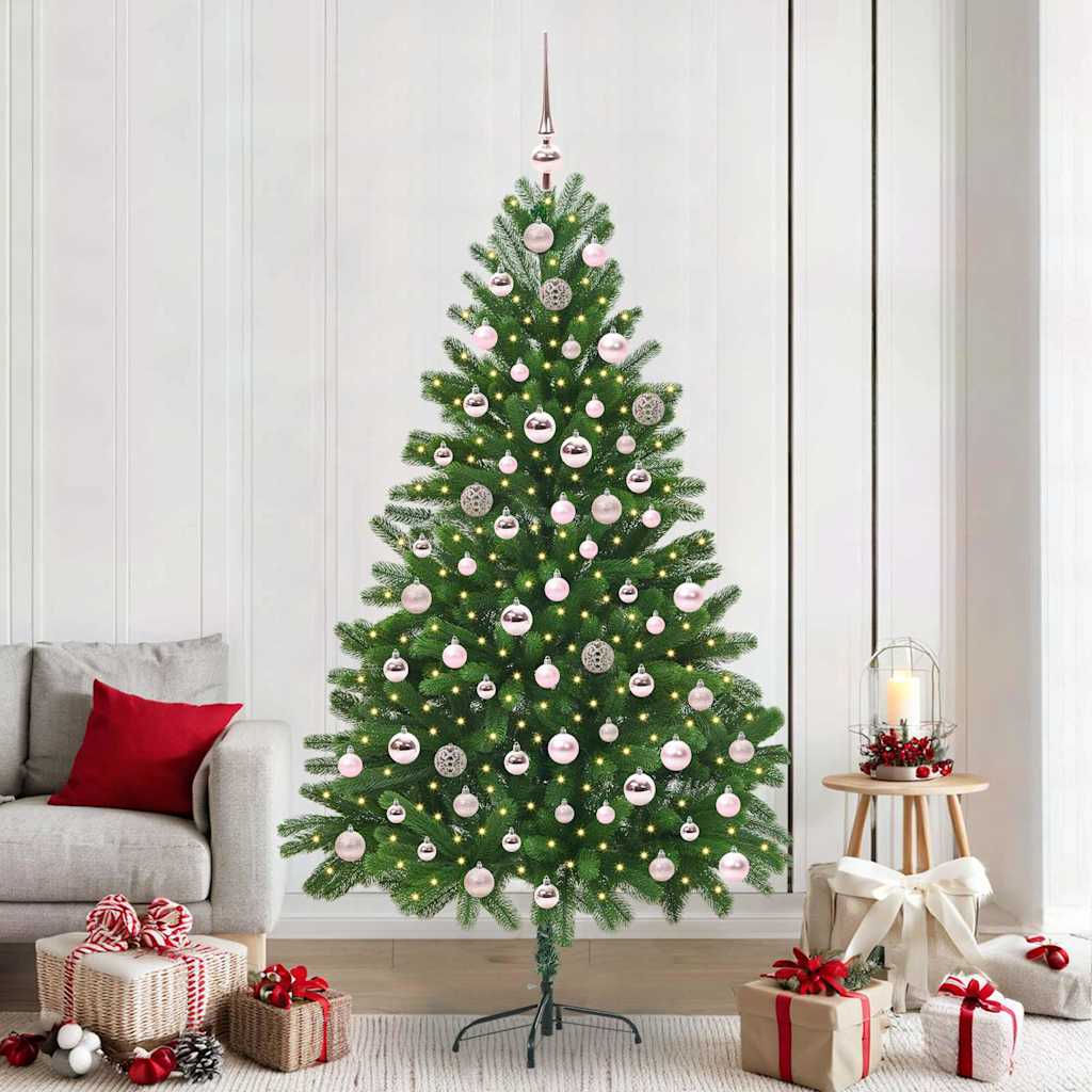 Albero di Natale con 300 LED con supporto Verde 210 cm PE