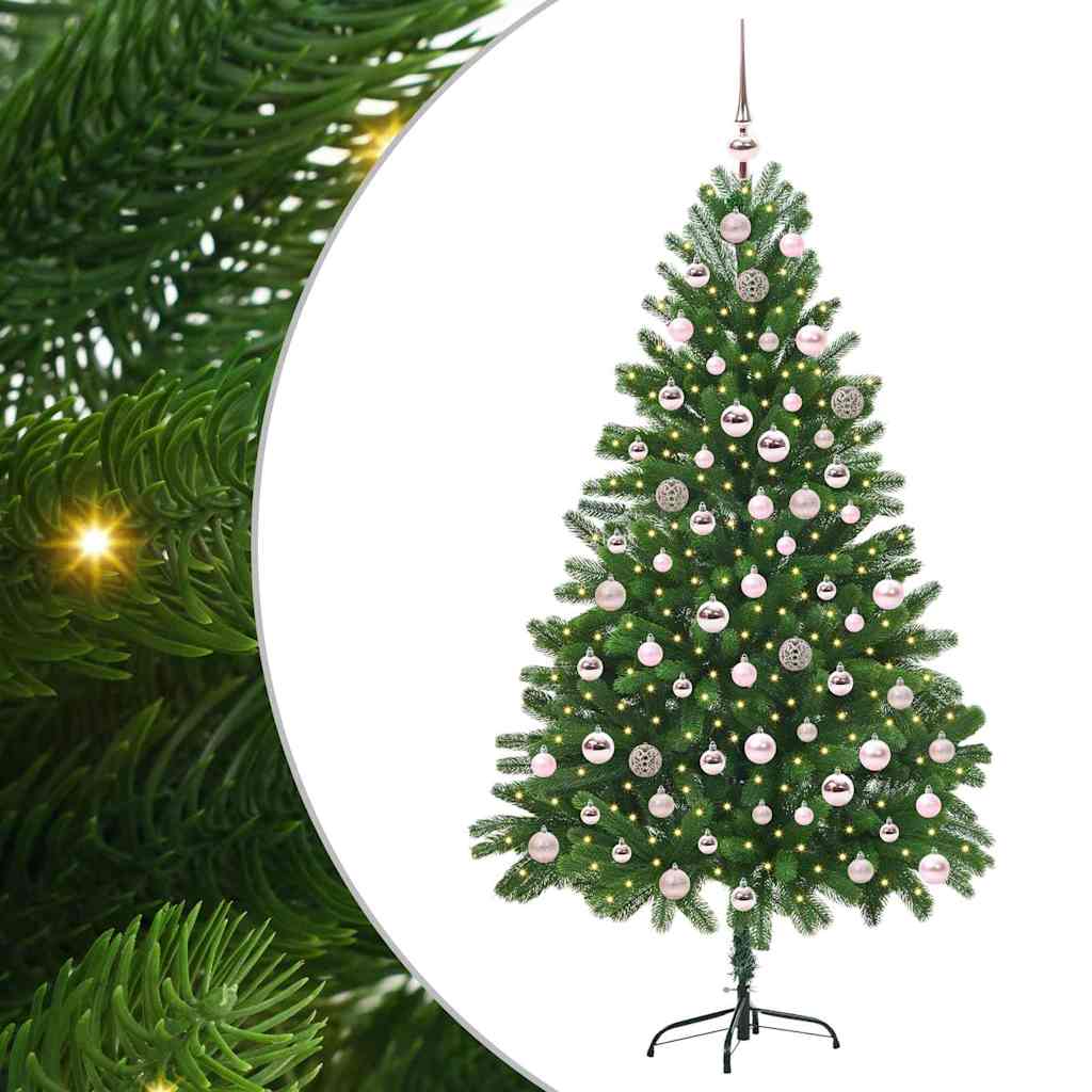 Albero di Natale con 300 LED con supporto Verde 210 cm PE