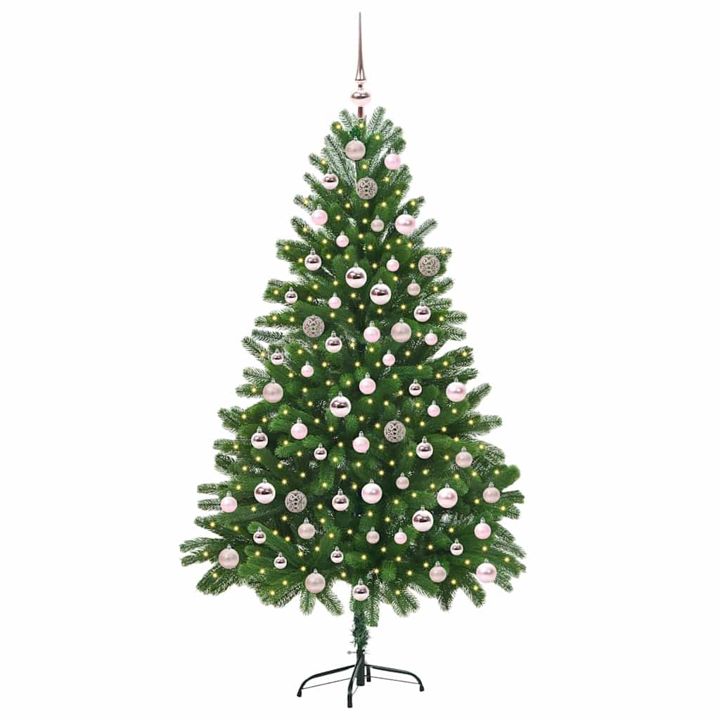 Albero di Natale con 300 LED con supporto Verde 210 cm PE