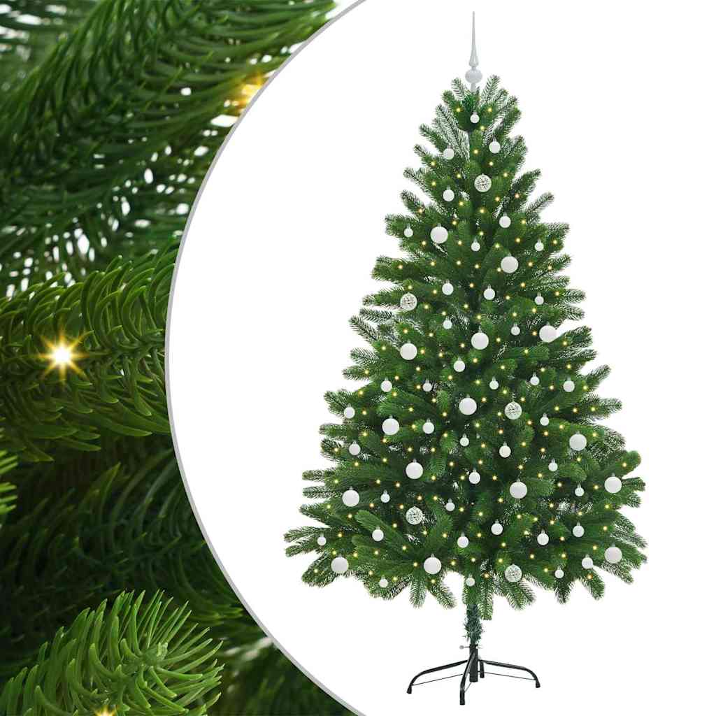 Albero di Natale con 300 LED con supporto Verde 210 cm PE