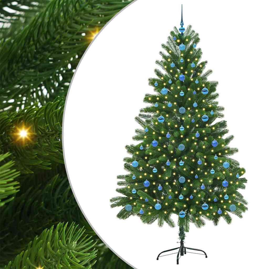 Albero di Natale con 300 LED con supporto Verde 210 cm PE