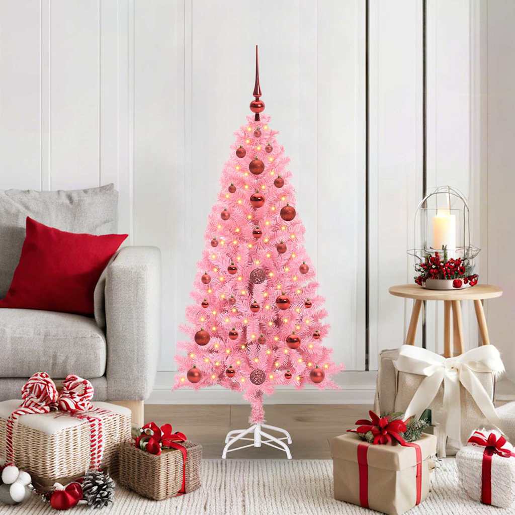 Albero di Natale Rosa 120 cm PVC