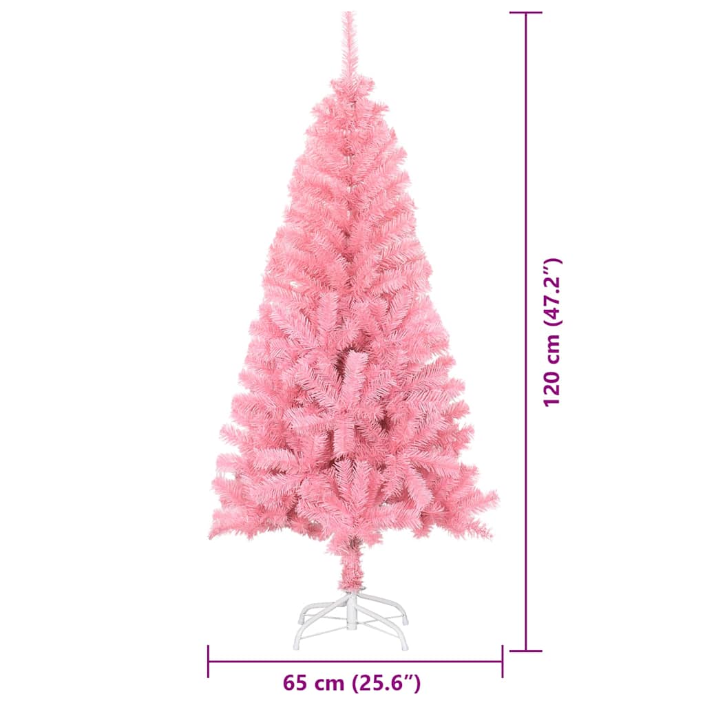 Albero di Natale Rosa 120 cm PVC