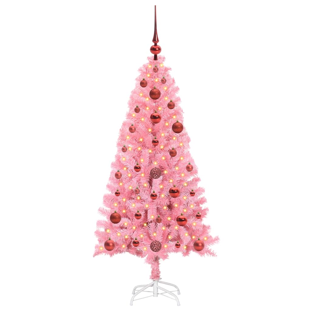 Albero di Natale Rosa 120 cm PVC