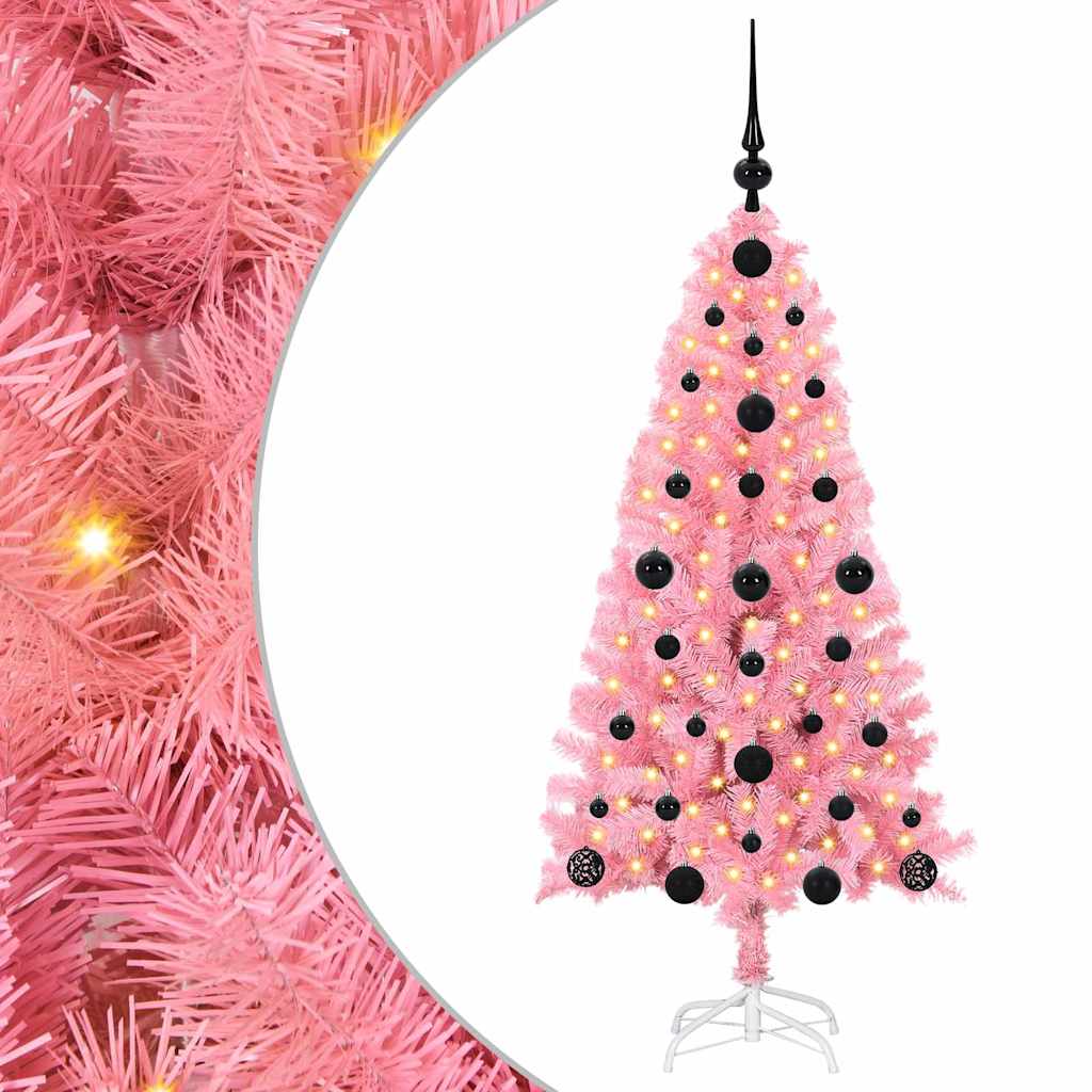 Albero di Natale Rosa 120 cm PVC
