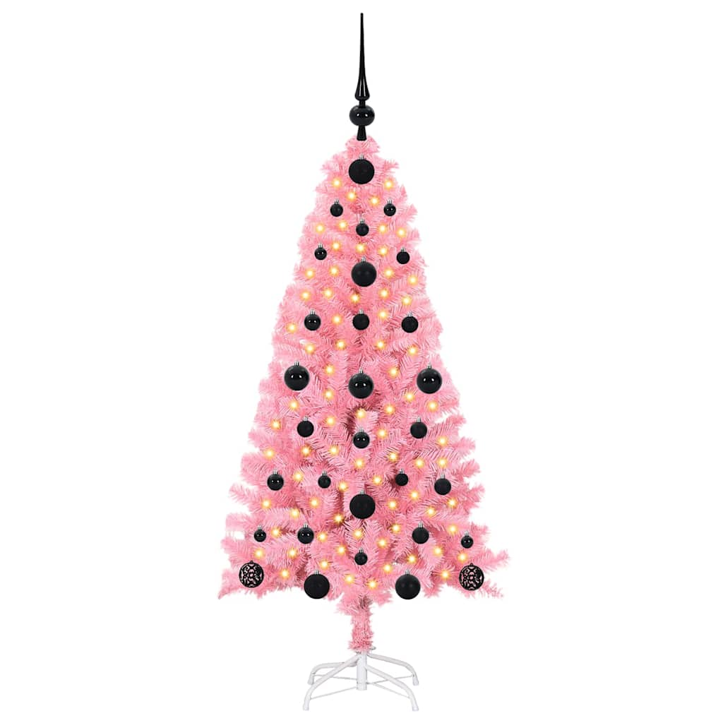 Albero di Natale Rosa 120 cm PVC
