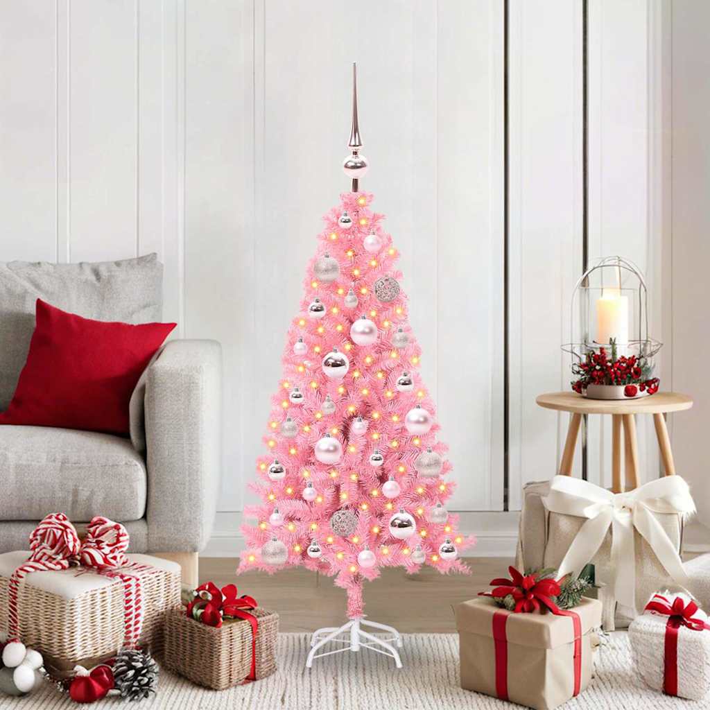 Albero di Natale Rosa 120 cm PVC