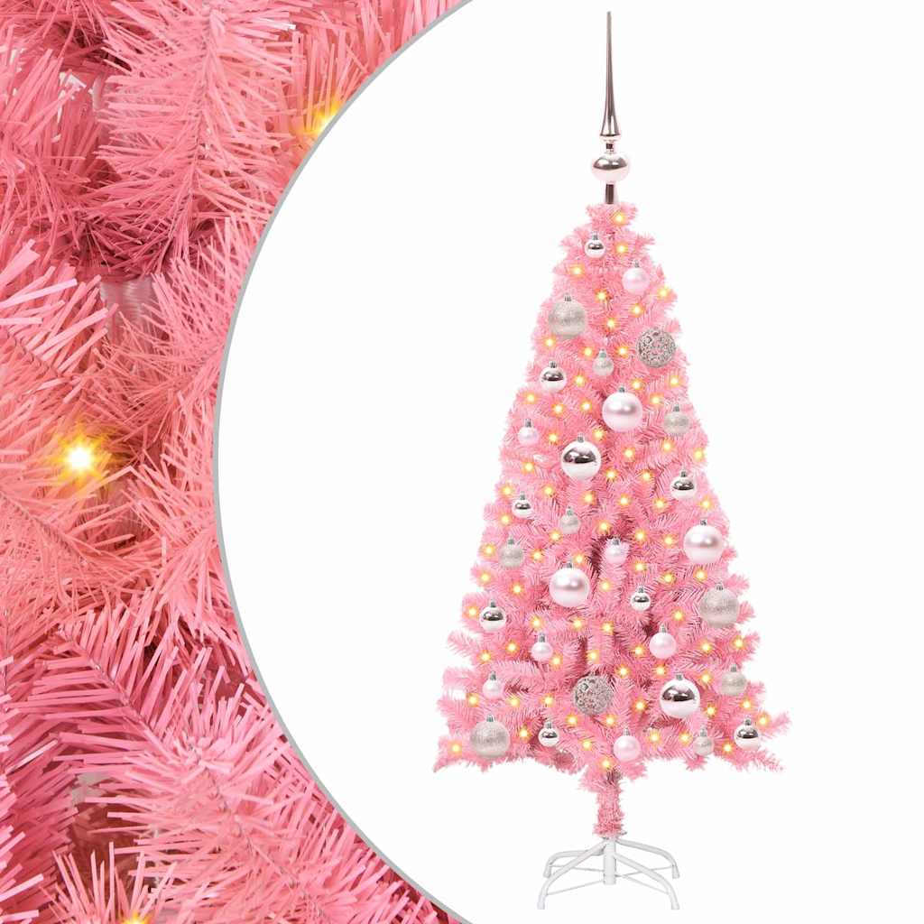 Albero di Natale Rosa 120 cm PVC