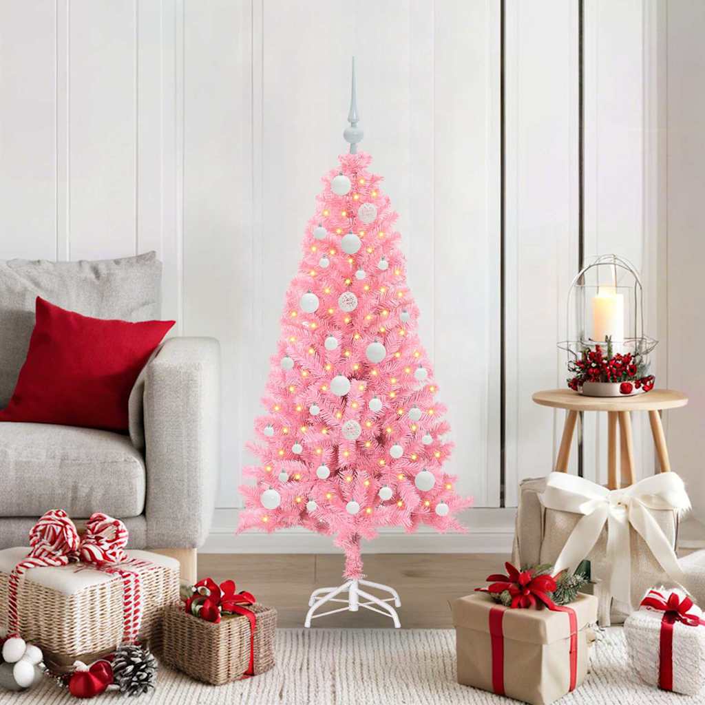 Albero di Natale Rosa 120 cm PVC