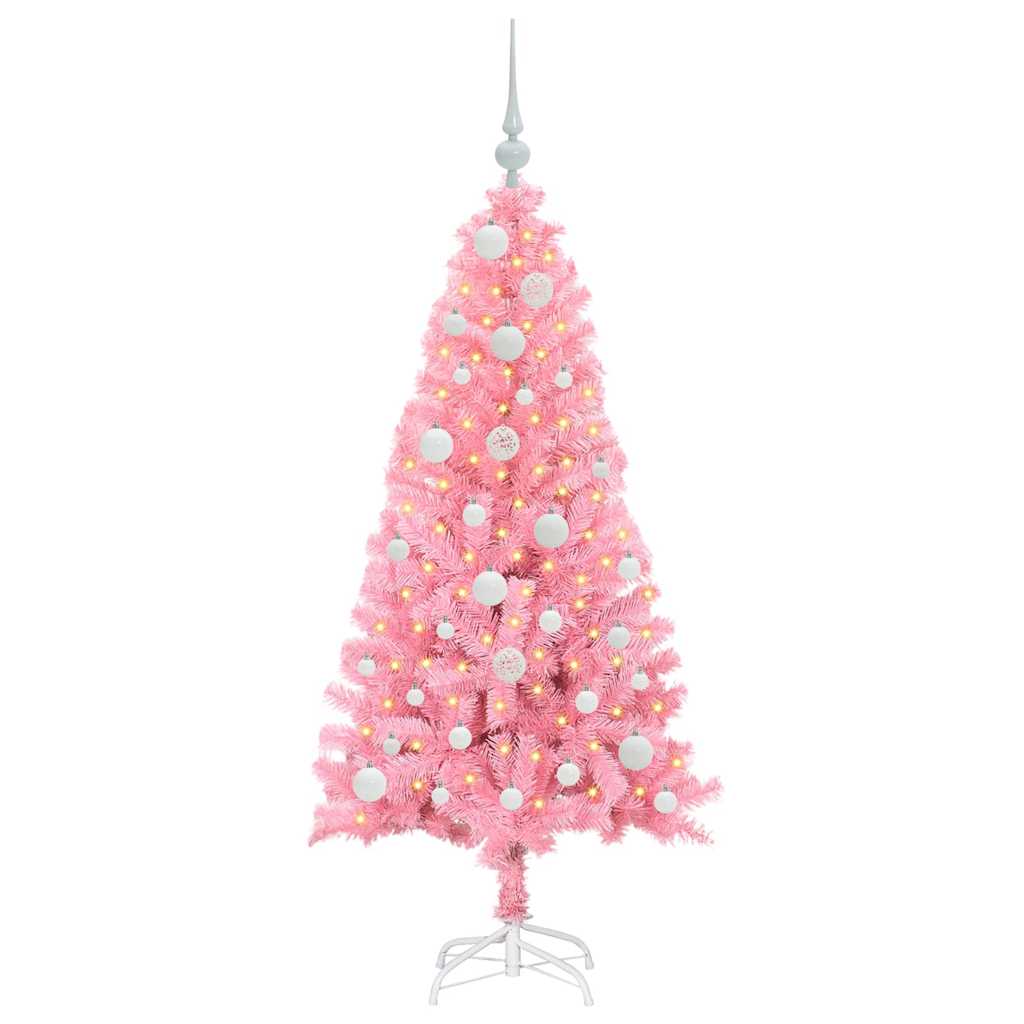 Albero di Natale Rosa 120 cm PVC