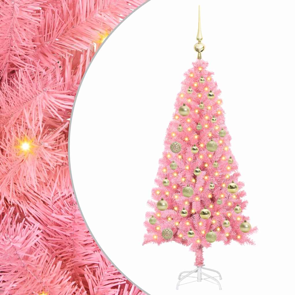Albero di Natale Rosa 120 cm PVC