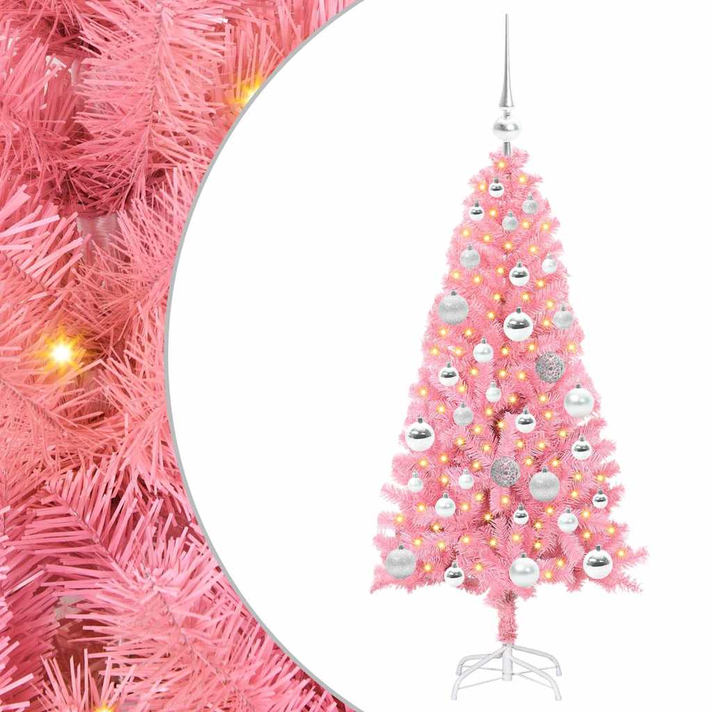 Albero di Natale Rosa 120 cm PVC