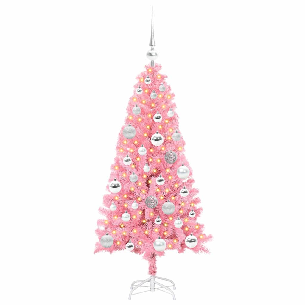 Albero di Natale Rosa 120 cm PVC