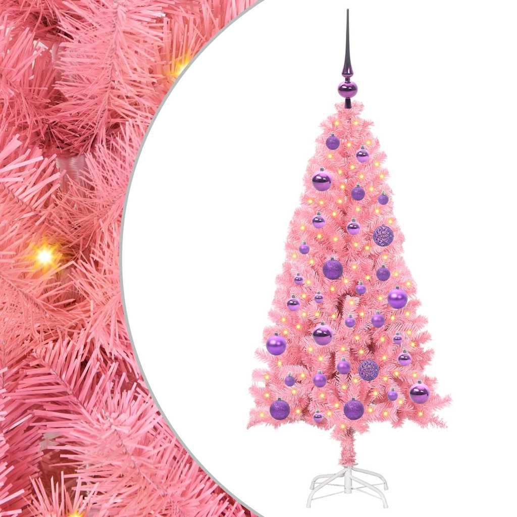 Albero di Natale Rosa 120 cm PVC
