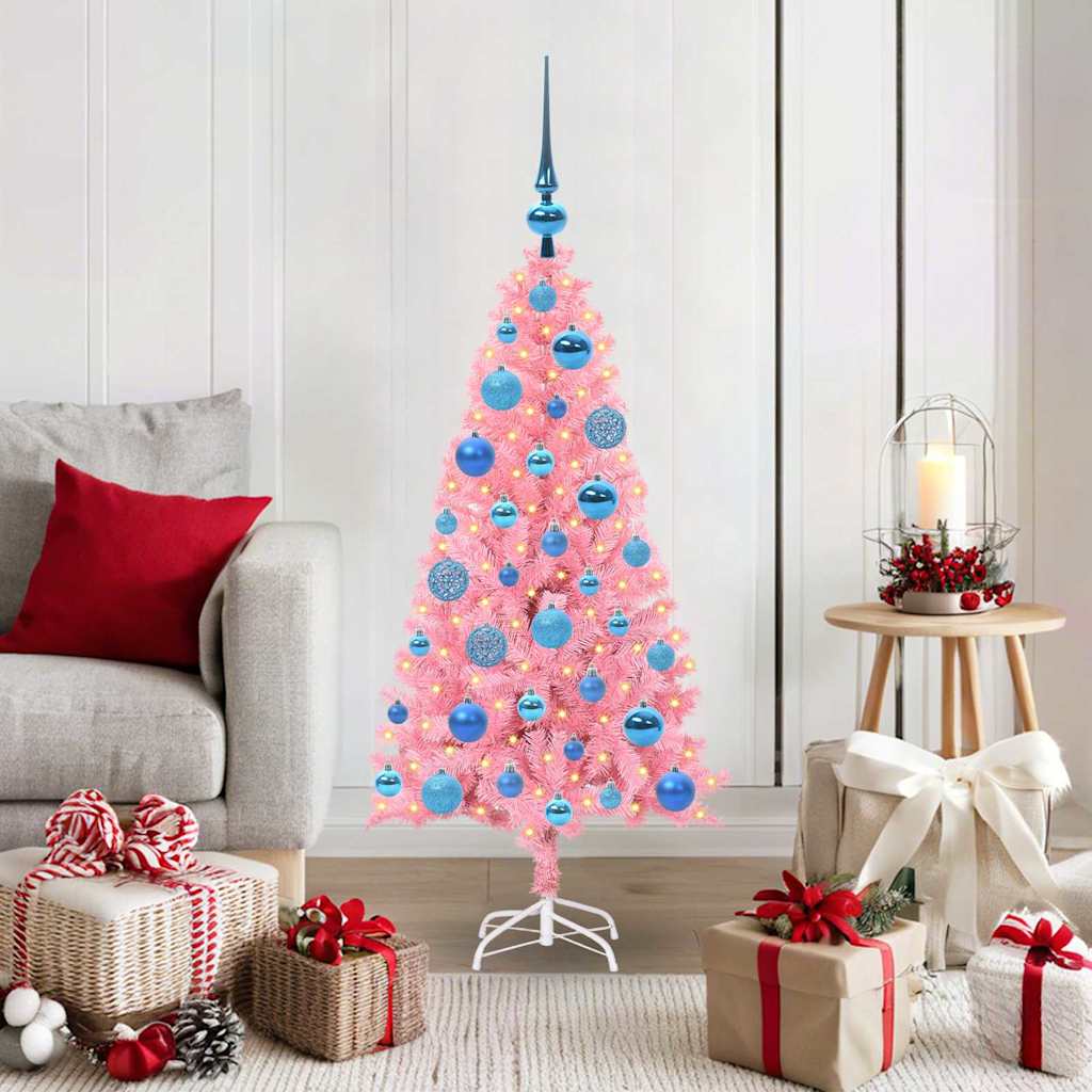 Albero di Natale Rosa 120 cm PVC