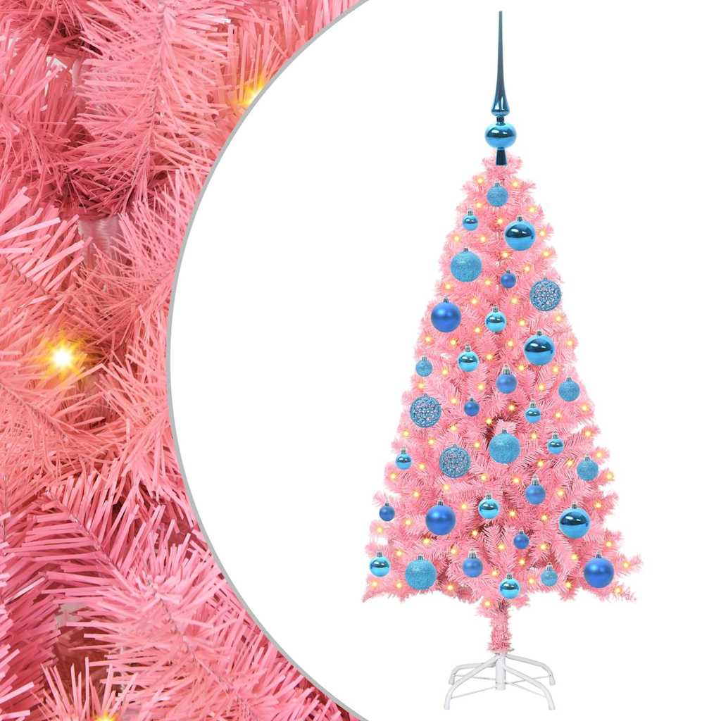 Albero di Natale Rosa 120 cm PVC