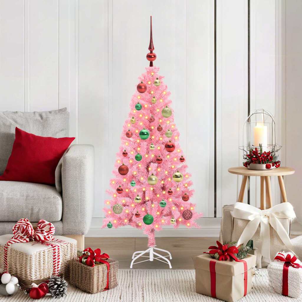 Albero di Natale Rosa 120 cm PVC