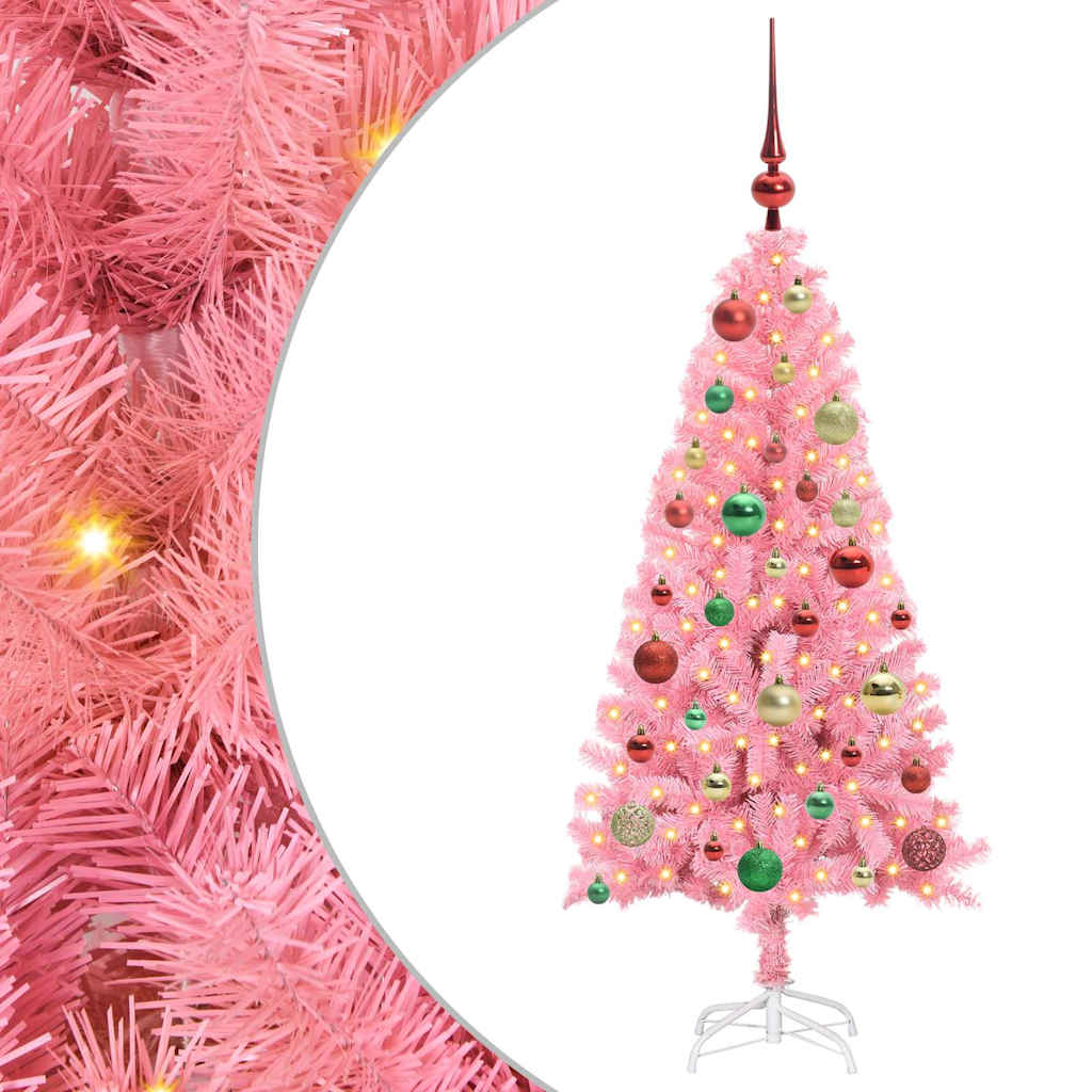 Albero di Natale Rosa 120 cm PVC