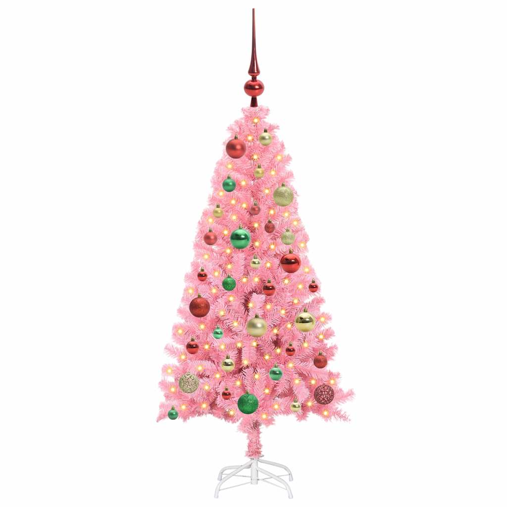 Albero di Natale Rosa 120 cm PVC