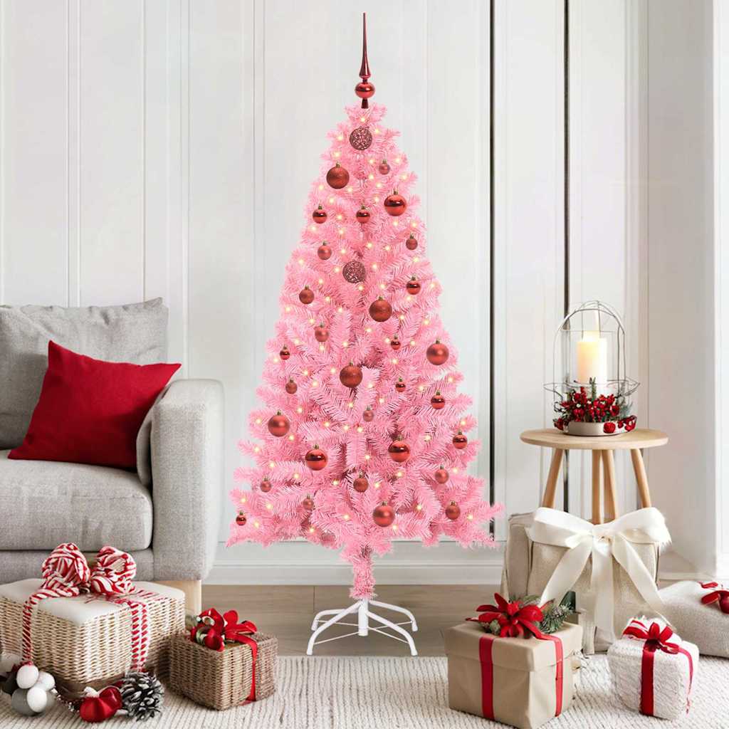 Albero di Natale Rosa 150 cm PVC