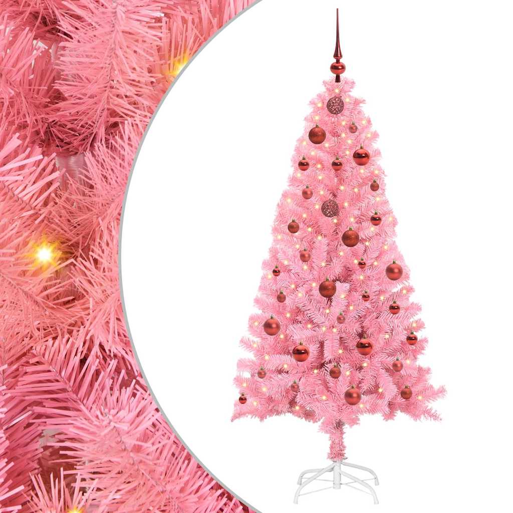 Albero di Natale Rosa 150 cm PVC