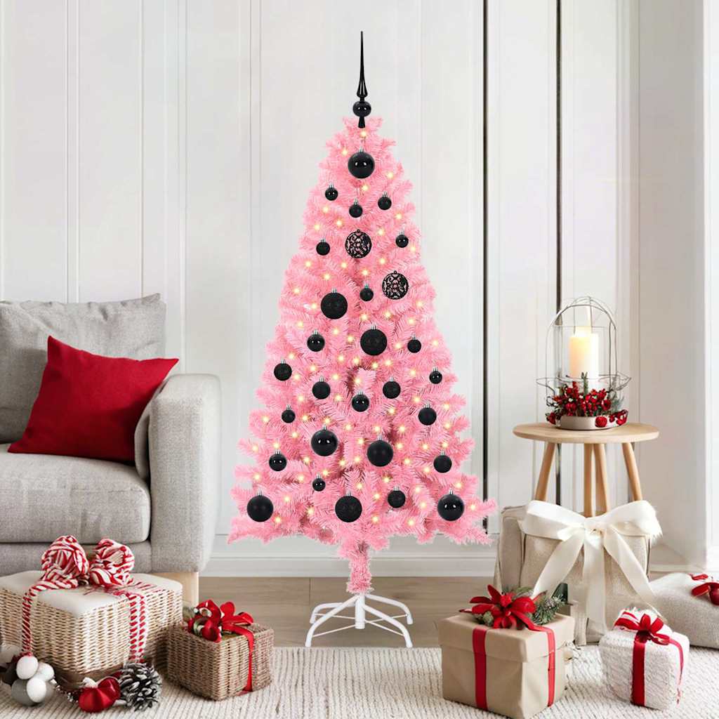Albero di Natale Rosa 150 cm PVC