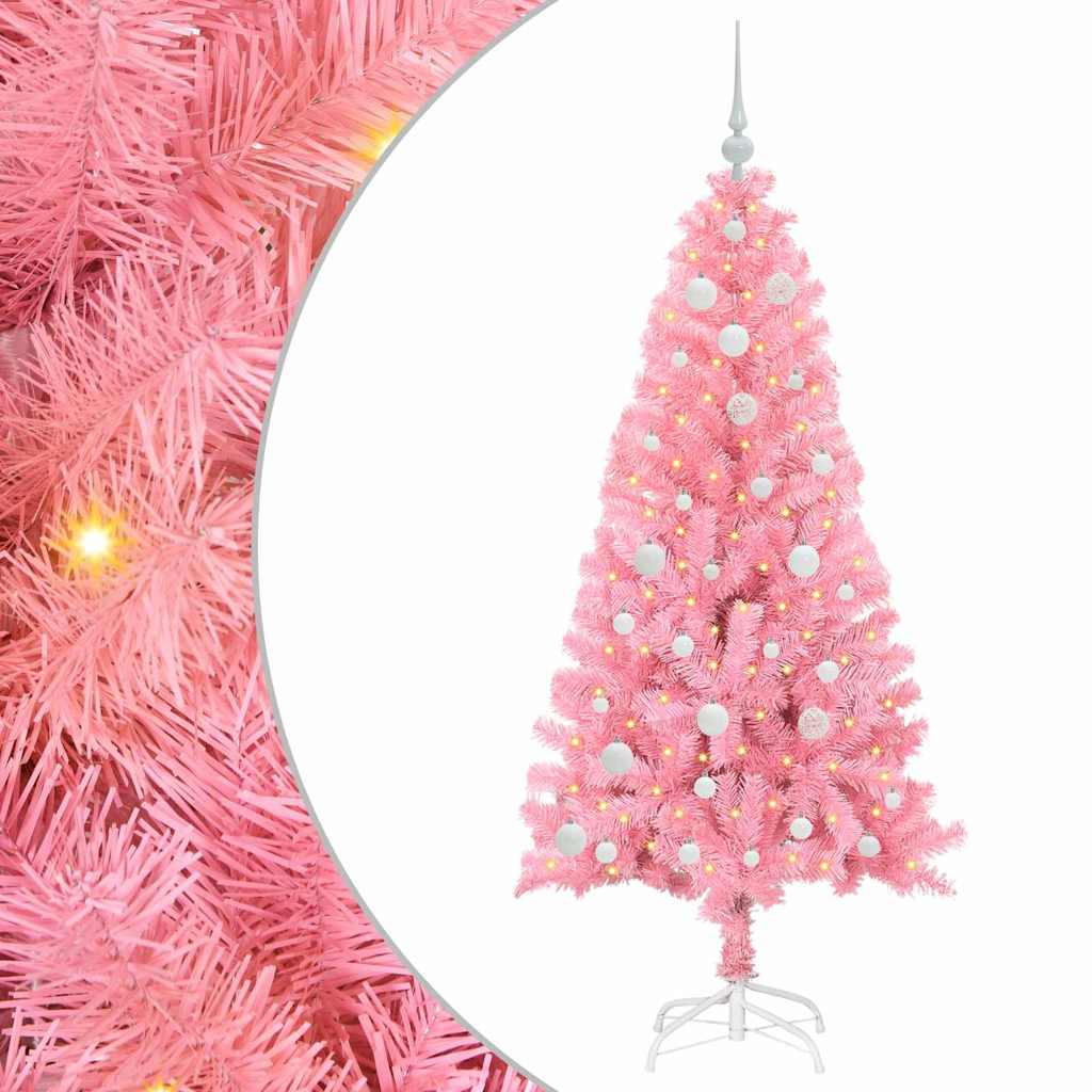 Albero di Natale Rosa 150 cm PVC