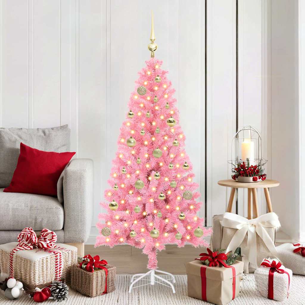 Albero di Natale Rosa 150 cm PVC