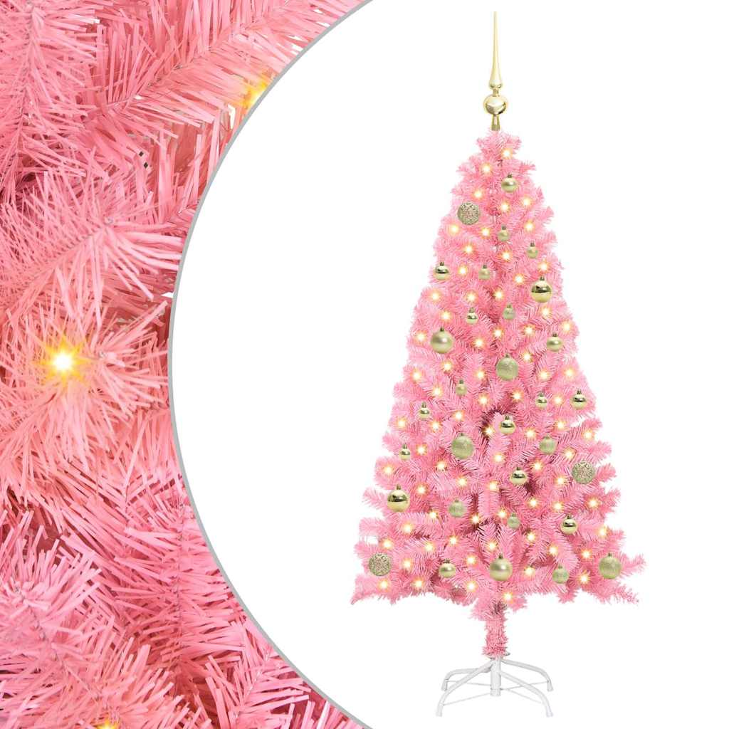 Albero di Natale Rosa 150 cm PVC