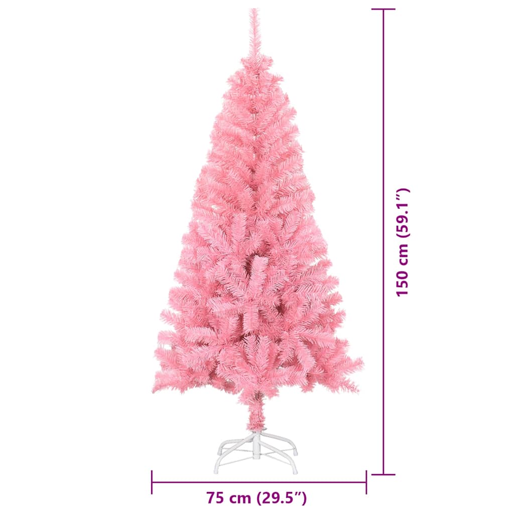 Albero di Natale Rosa 150 cm PVC