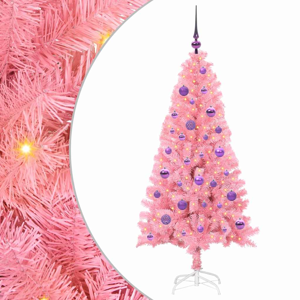 Albero di Natale Rosa 150 cm PVC