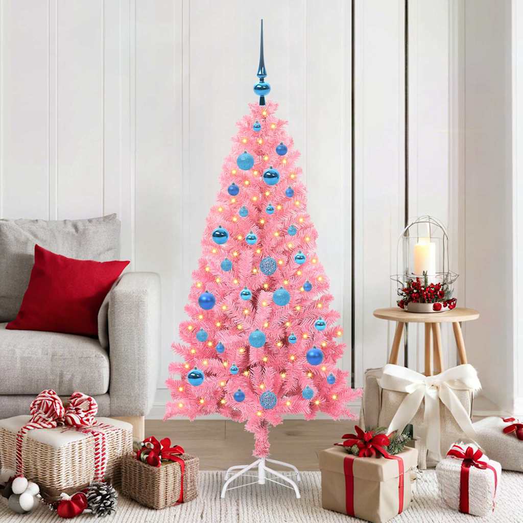 Albero di Natale Rosa 150 cm PVC