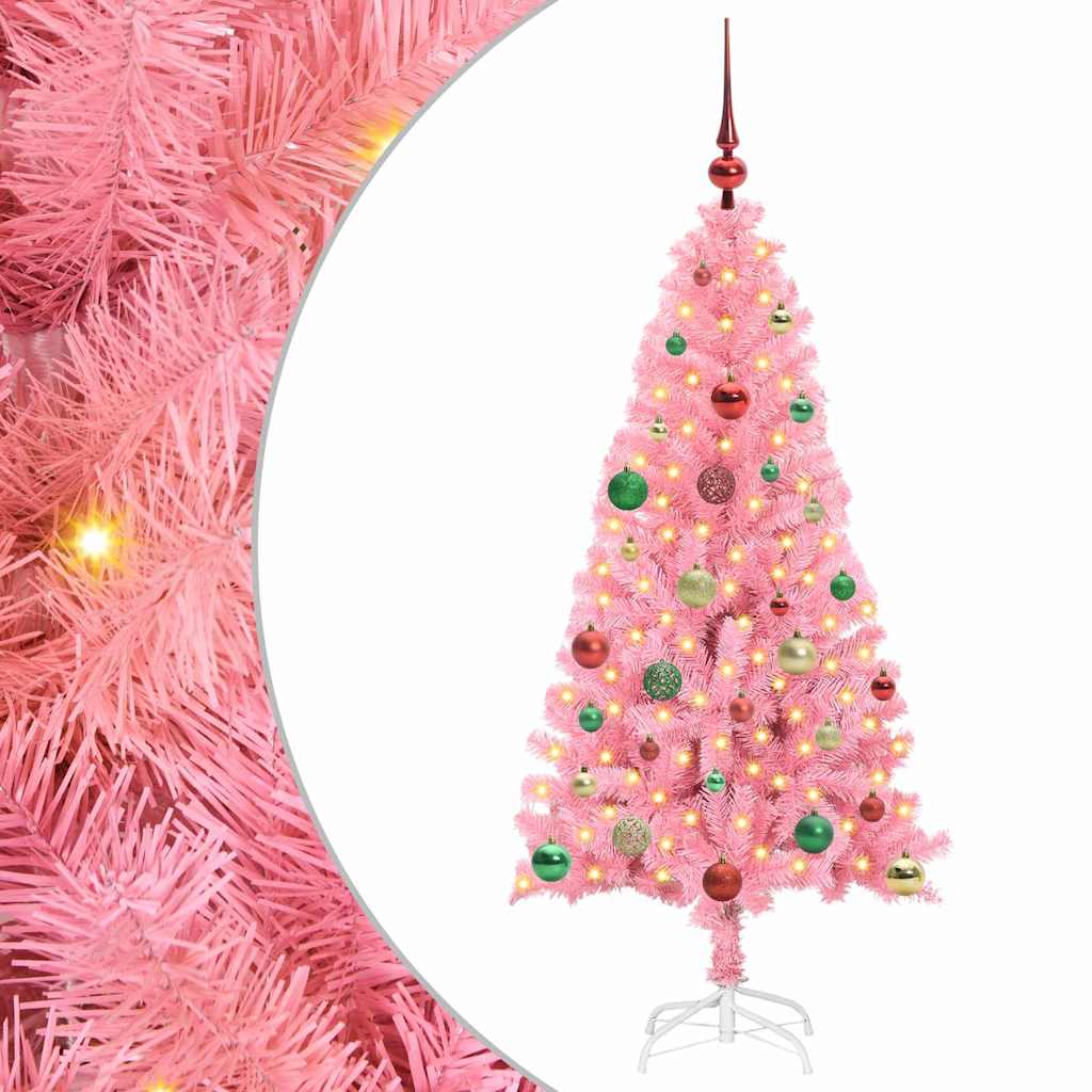 Albero di Natale Rosa 150 cm PVC