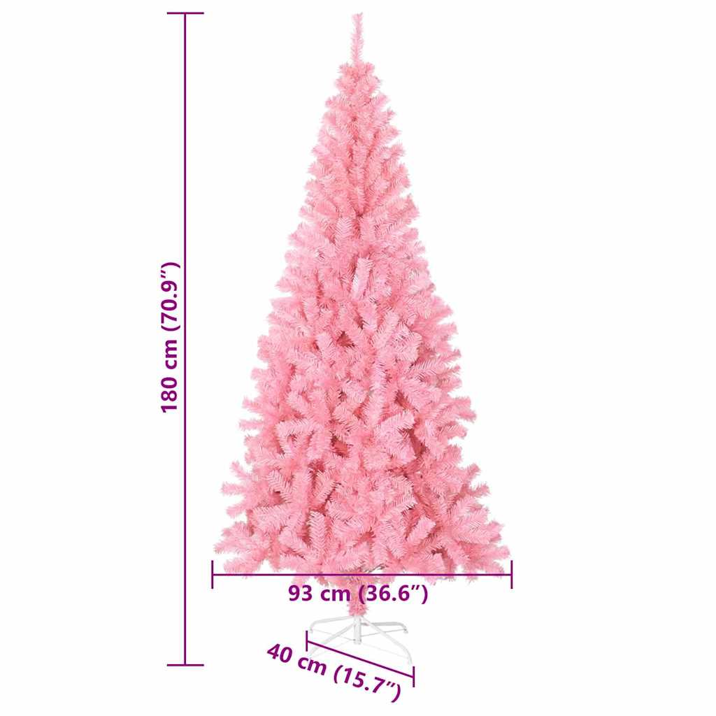 Albero di Natale Rosa 180 cm PVC