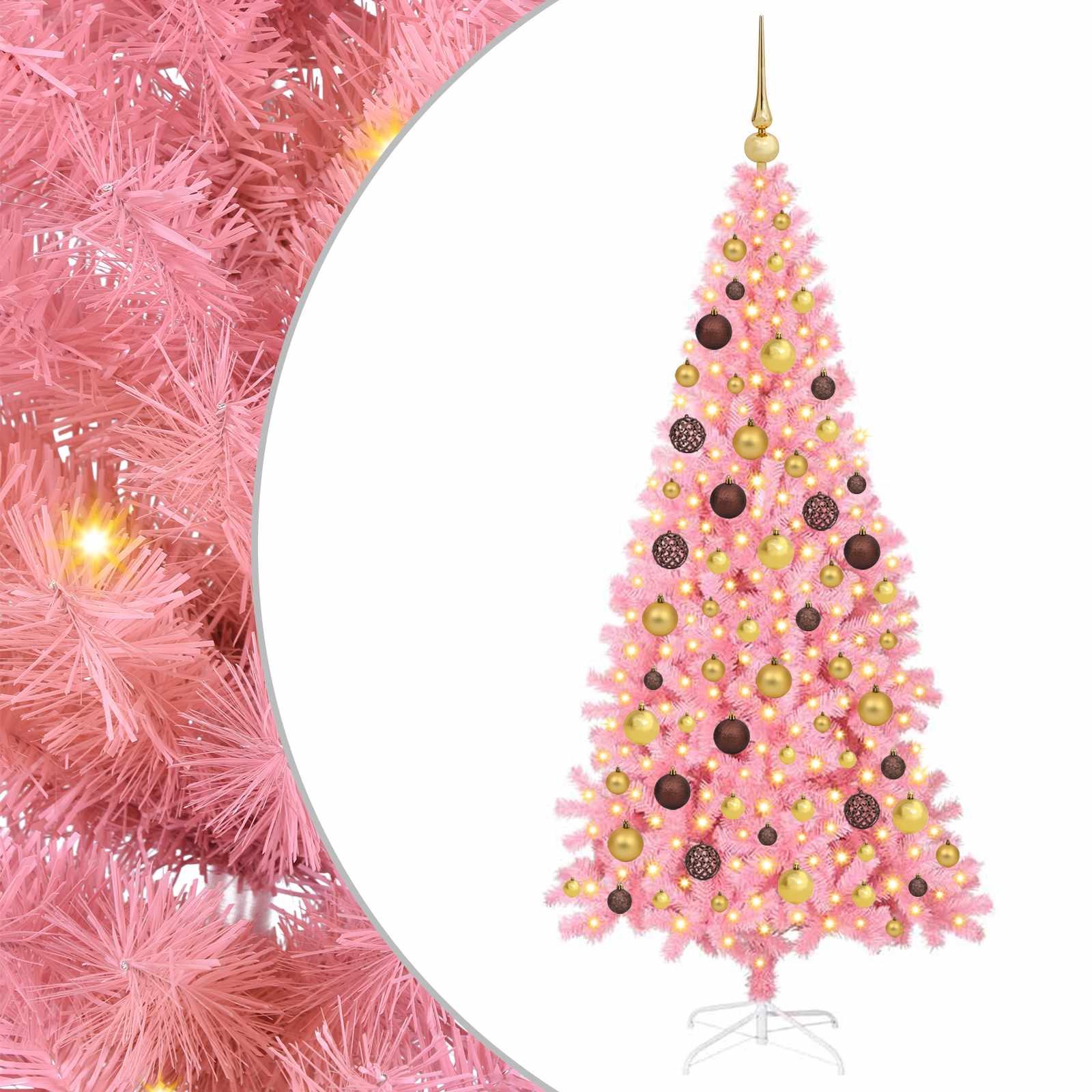 Albero di Natale Rosa 180 cm PVC