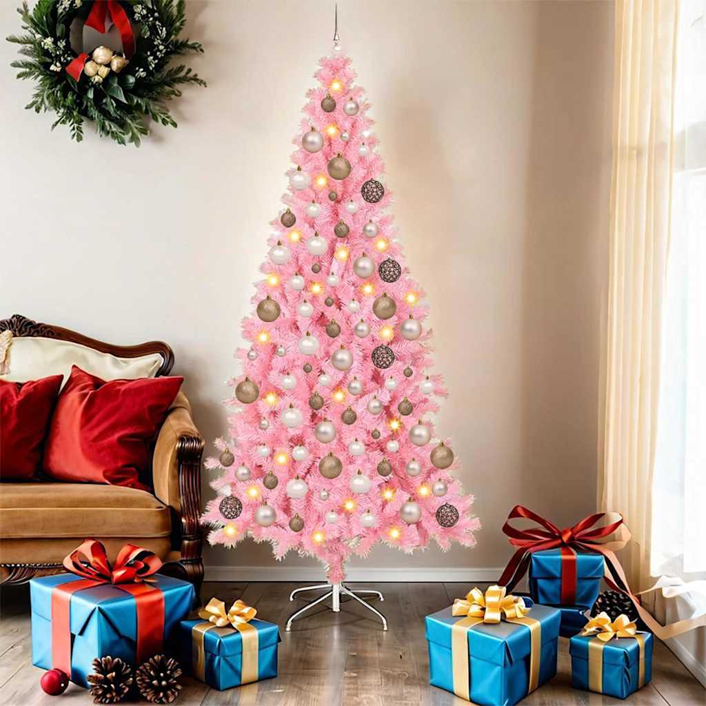 Albero di Natale Rosa 180 cm PVC