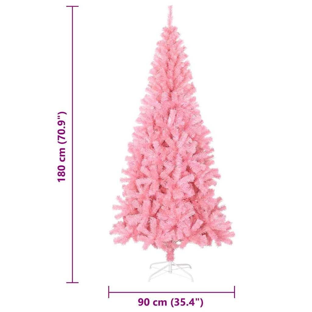 Albero di Natale Rosa 180 cm PVC