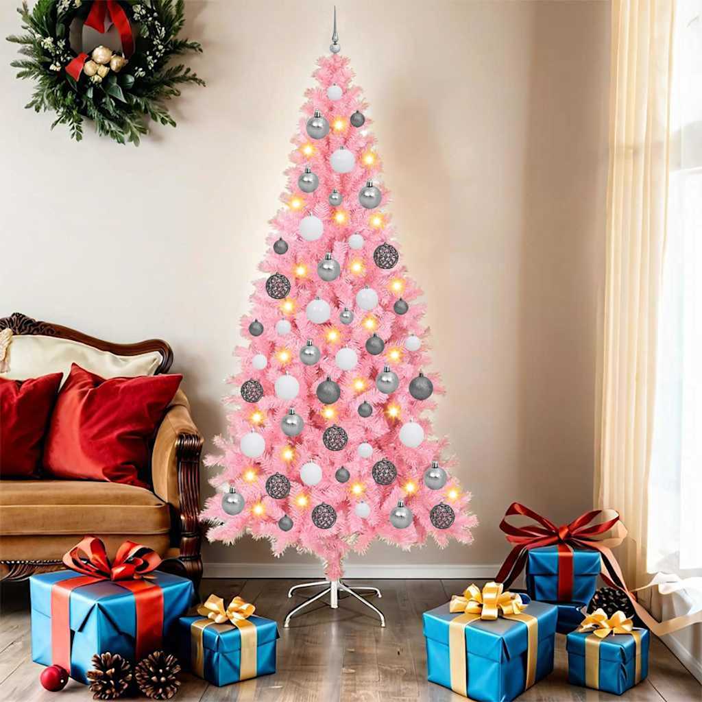 Albero di Natale Rosa 180 cm PVC