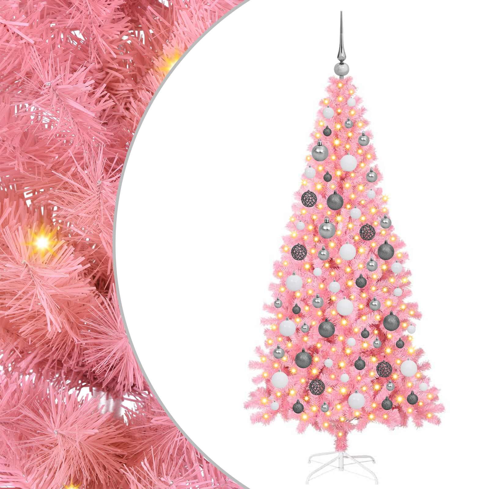 Albero di Natale Rosa 180 cm PVC