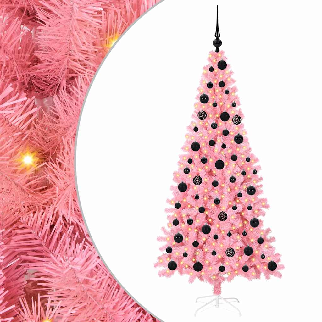 Albero di Natale Rosa 180 cm PVC