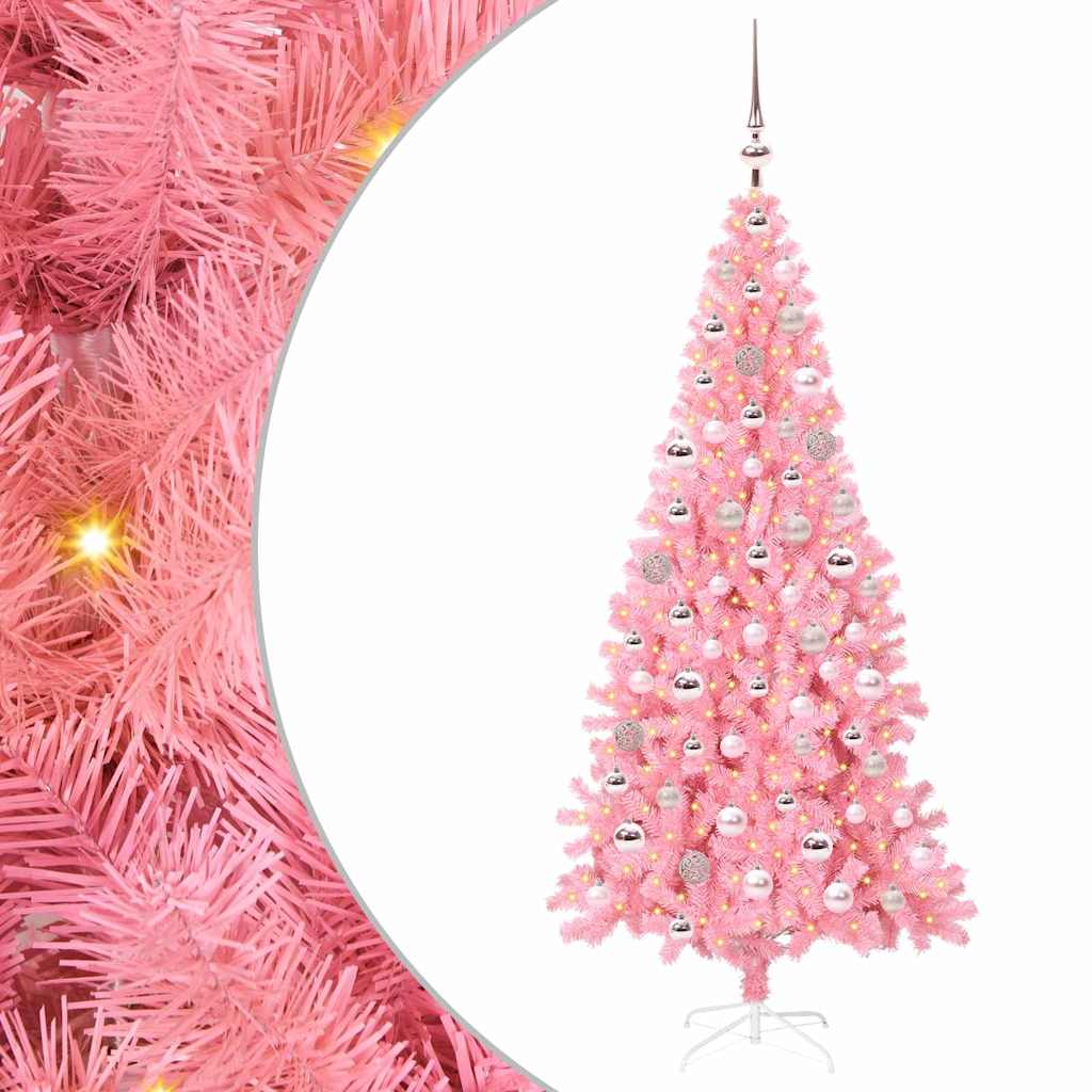 Albero di Natale Rosa 180 cm PVC