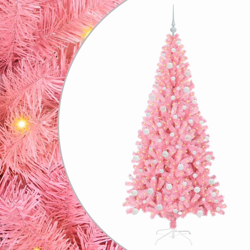 Albero di Natale Rosa 180 cm PVC