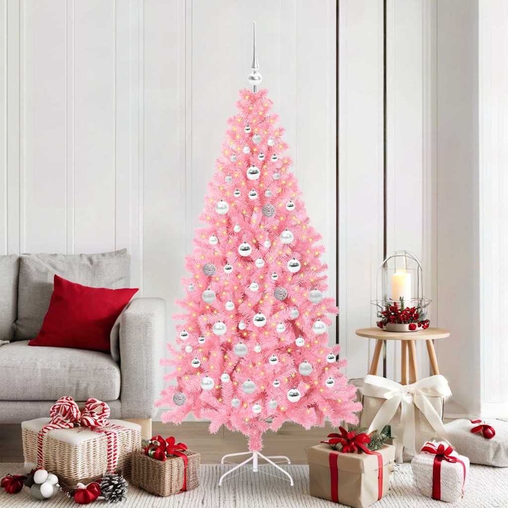 Albero di Natale Rosa 180 cm PVC