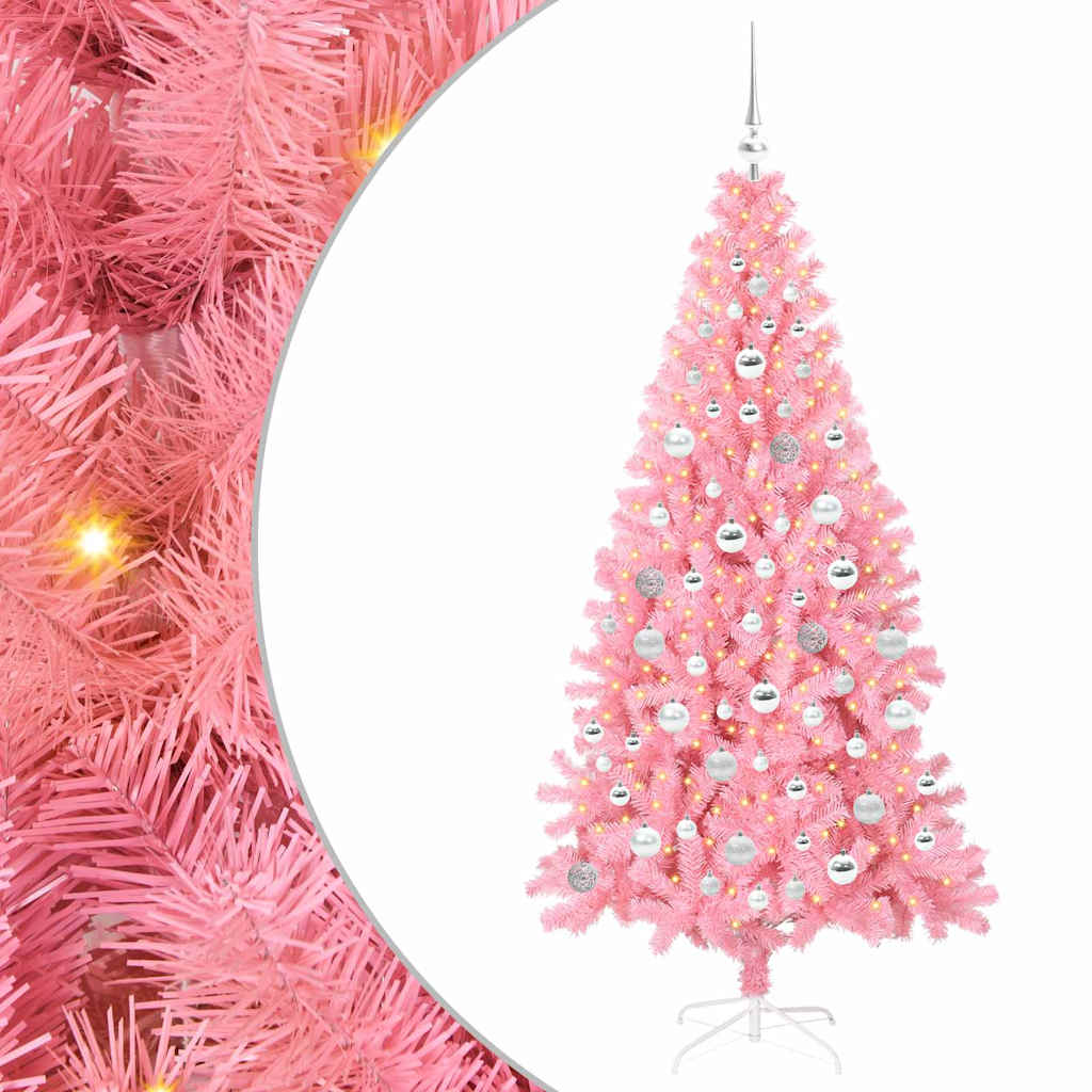 Albero di Natale Rosa 180 cm PVC