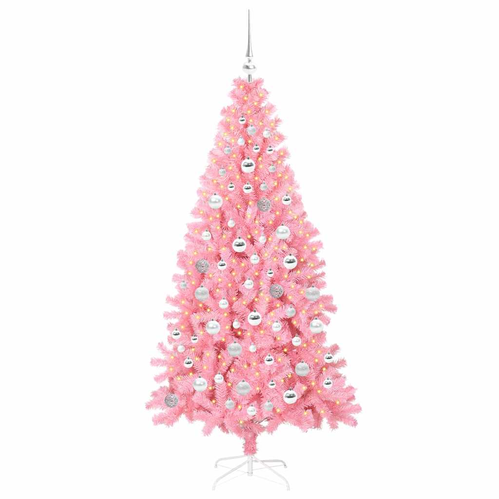 Albero di Natale Rosa 180 cm PVC