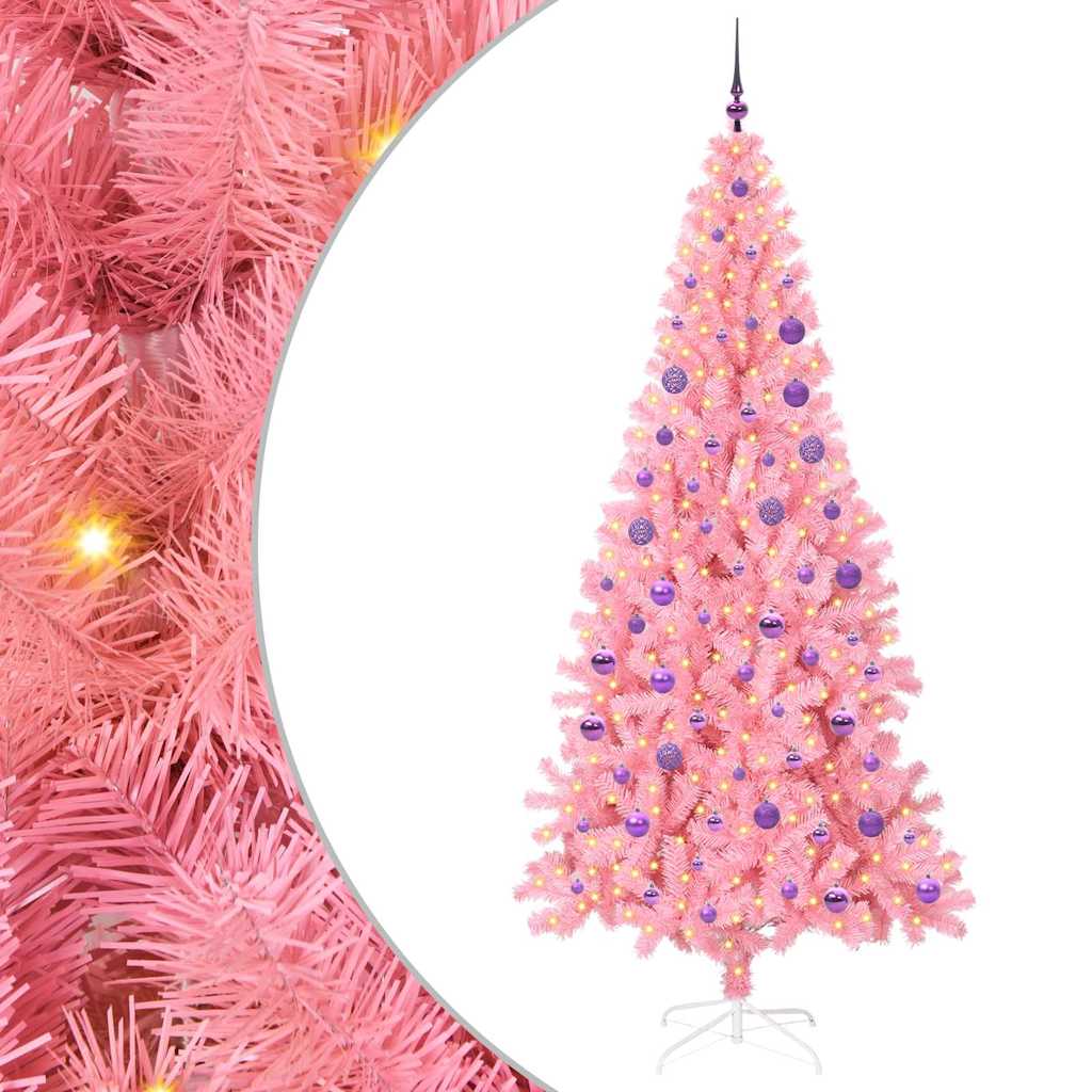 Albero di Natale Rosa 180 cm PVC